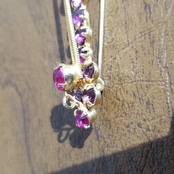 Vintage Rare Fantastic Juliana D&E Pink, Purple, AB Rhinestone Banjo Pin Brooch - Picture 7 of 14